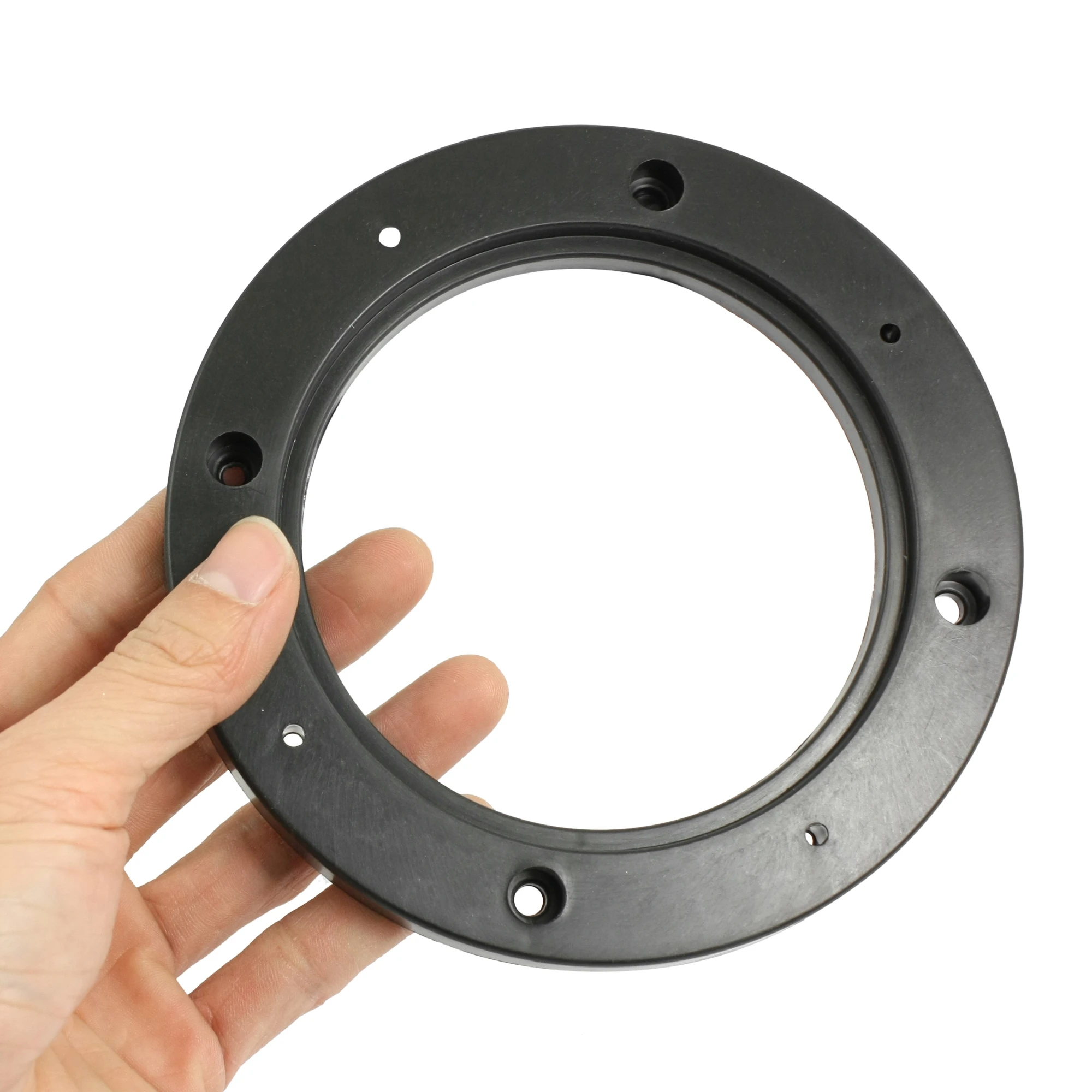 UXCELL Car Horn Pad 2-4pcs 4 Inch 5 Inch 6.5 Inch Car Black Hollow Universal Speaker Spacer Mounting Spacer Plate Plastic 120mm