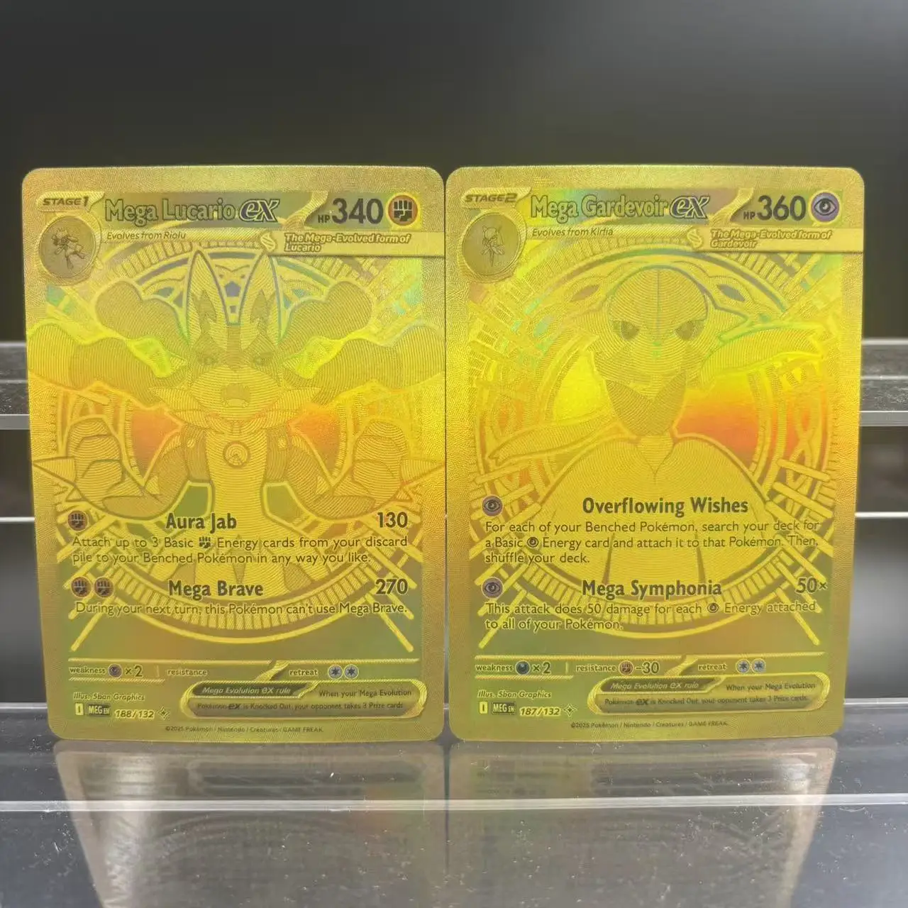 لتقوم بها بنفسك PTCG جمع بطاقات ميجا لوكاريو ميجا فينوسور ميجا جارديفور ex الذاتي بطاقة واحدة لعبة كلاسيكية أنيمي بطاقة هدية لعبة #3