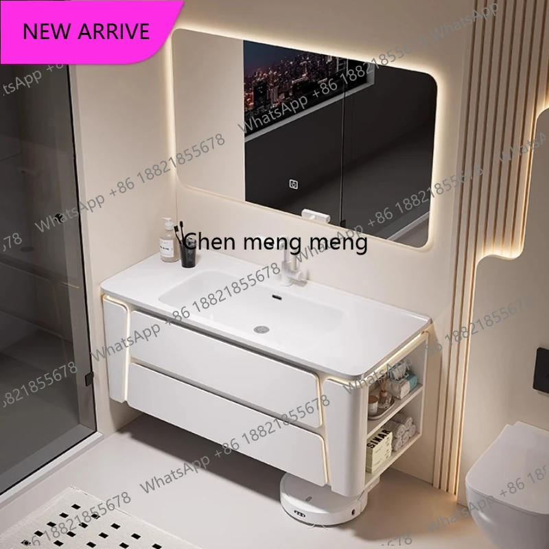 B456 Vanity Mirror Bathroom Cabinet Integrated Luxury Modern Shower Bathroom Cabinet Storage Organizer Armario Banheiro Accessor