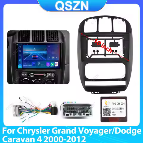 Car DVD Frame Audio Dash Trim Kits Panel Radio Player screen Kit For Chrysler Grand Voyager RS Dodge Caravan 4 2000-2012