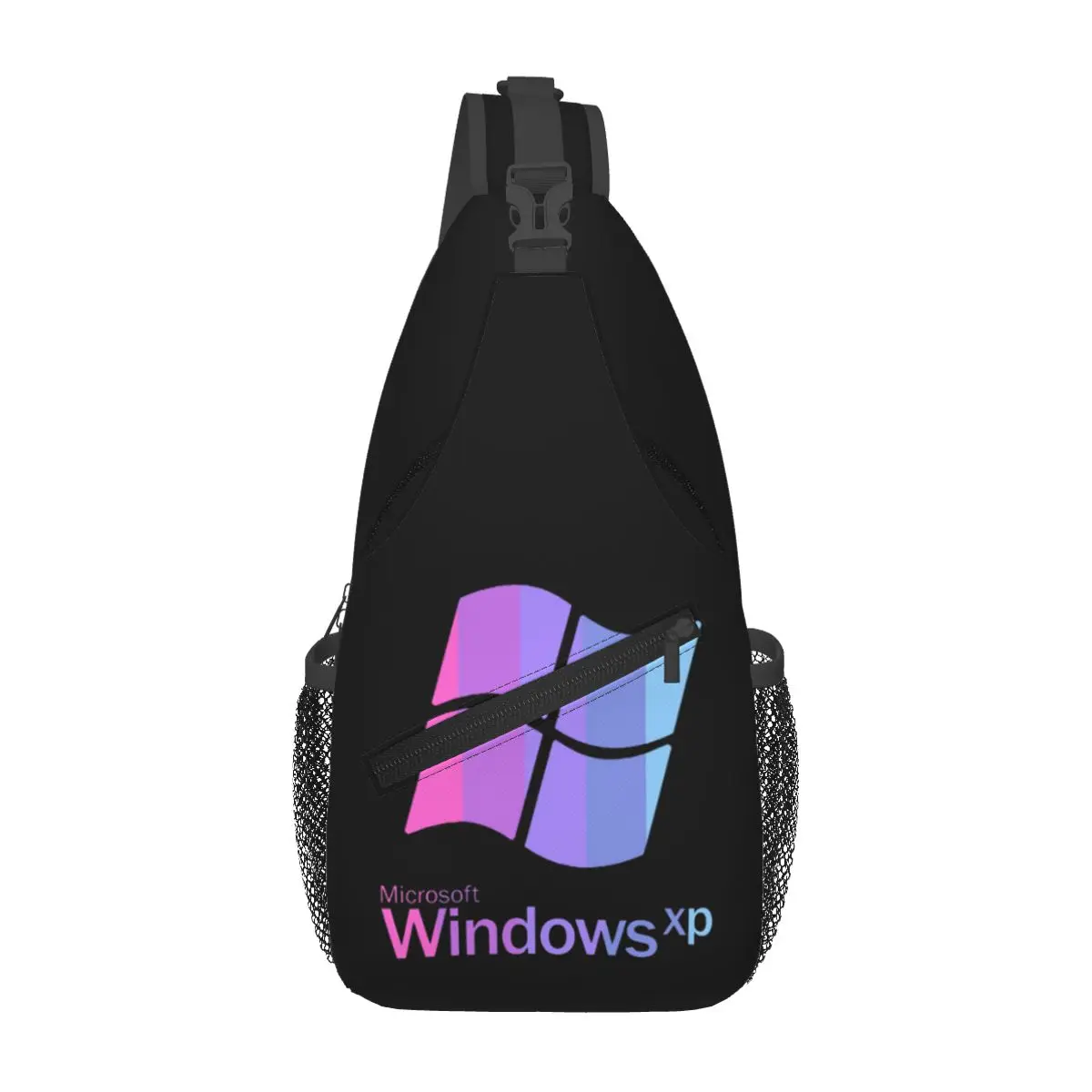 Windows 95 Geeks Nerd Malha Peito Bolsa Homens Sling Crossbody Mochila Peito Bolsa Viagem Caminhadas Daypack Bolsa de Ombro