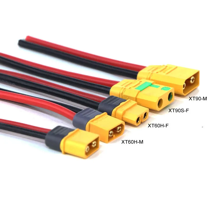 10 قطعة Amass XT30 XT60 XT90 عمداء T التوصيل أنثى ذكر موصلات كابل محول 12AWG 150 مللي متر سلك السيليكون لبطارية ليبو RC