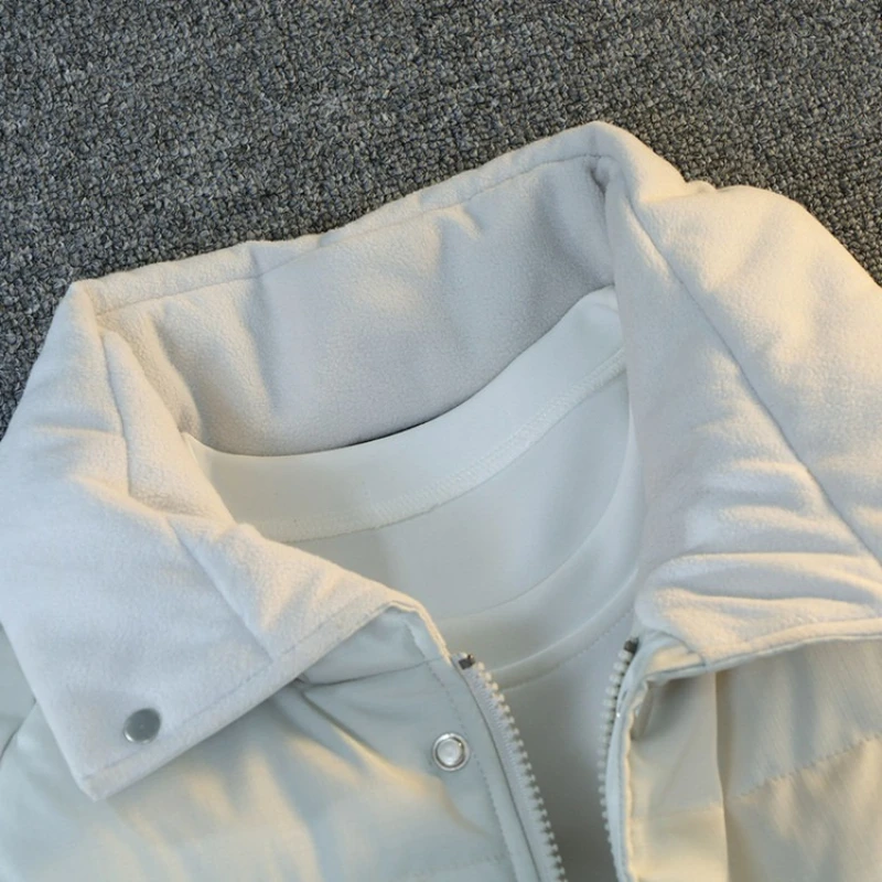 سترة رجالية مبطنة بالقطن مقاومة للرياح، معطف على الطراز الكوري، سترة شتوية دافئة أساسية سميكة دافئة، قيمة المال #4