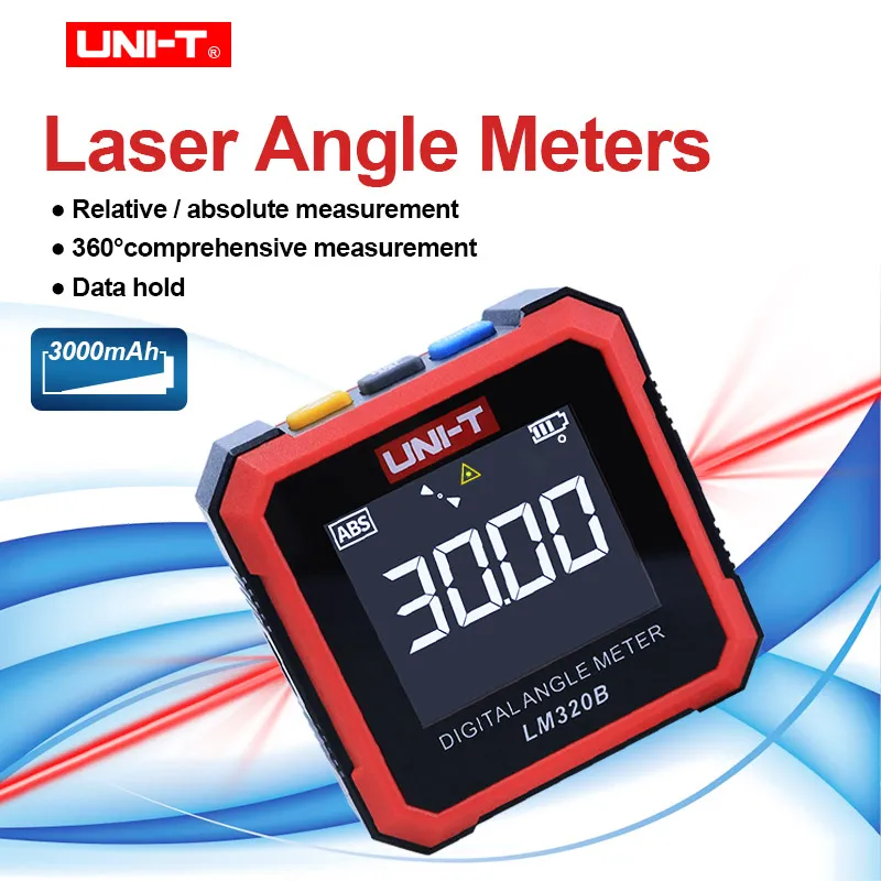 

UNI-T LM320A/LM320B Mini Digital Level Angle Gauge Electronic Magnetic Base Inclinometer Angle Finder Bevel Protractor