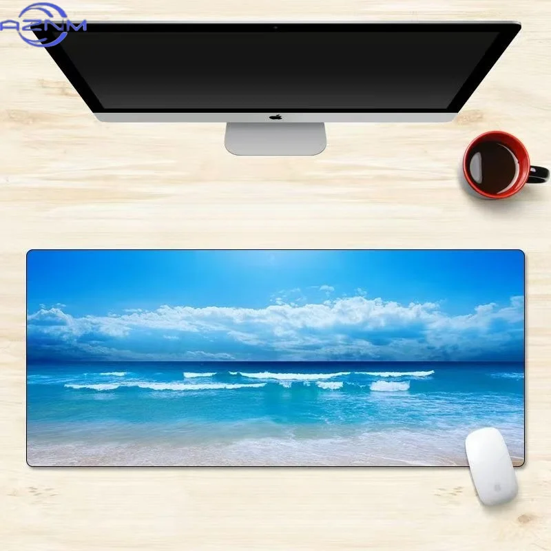 Cartoon illustration mouse pad oversized cute girl dormitory computer table pad large keyboard pad