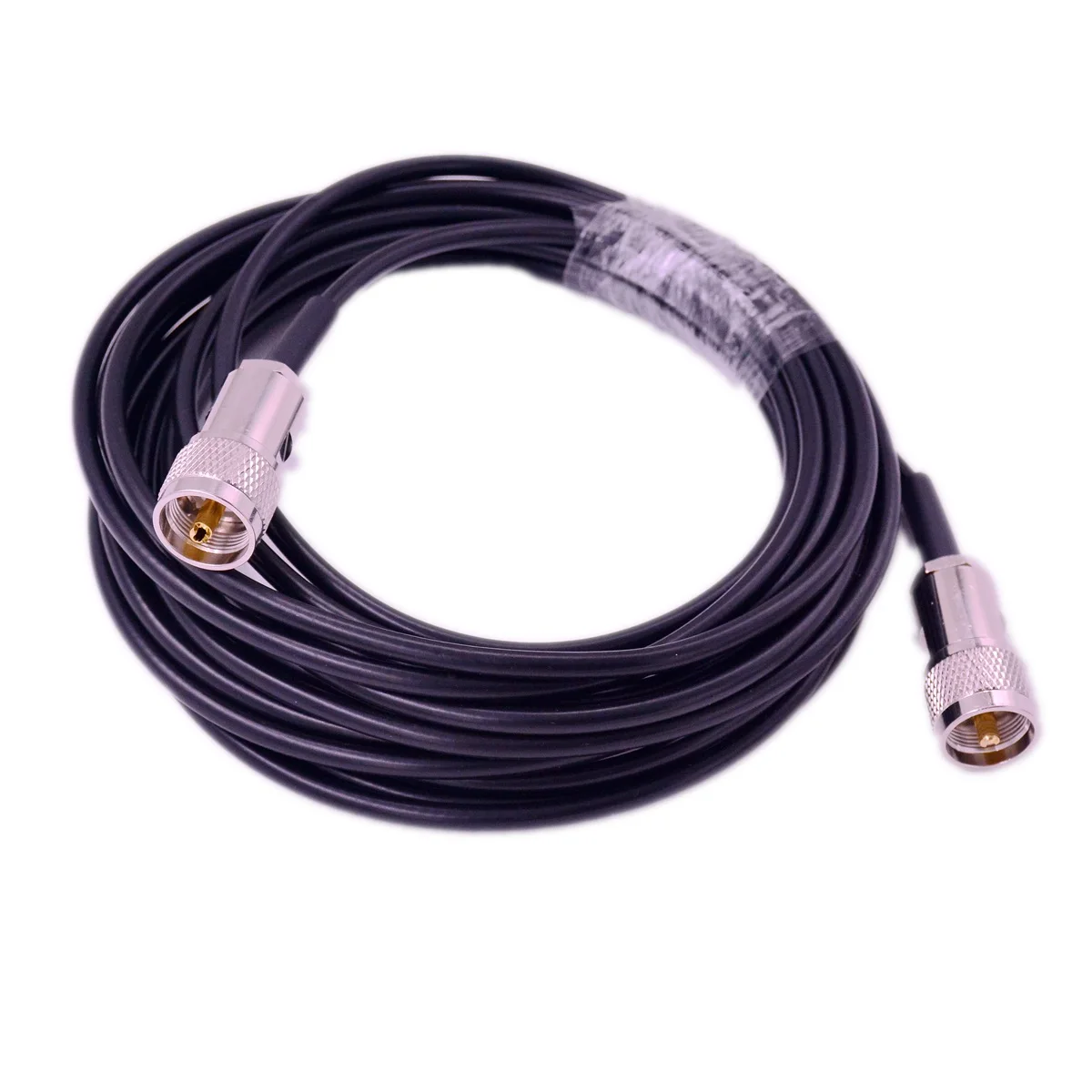 RG58 Coaxial Cord Solid Copper Core Coppers Braid 16.4ft Extension Cable PL259 M/F Advance Durable Heavy Connector