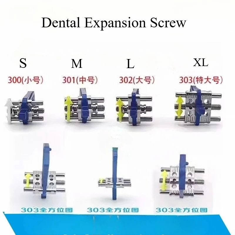 Dental Expansion Screw Ortho Expander 3-Way Bracket Orthodontic Arch Expander Maxillofacial Correction Tools Oral Ortho Material