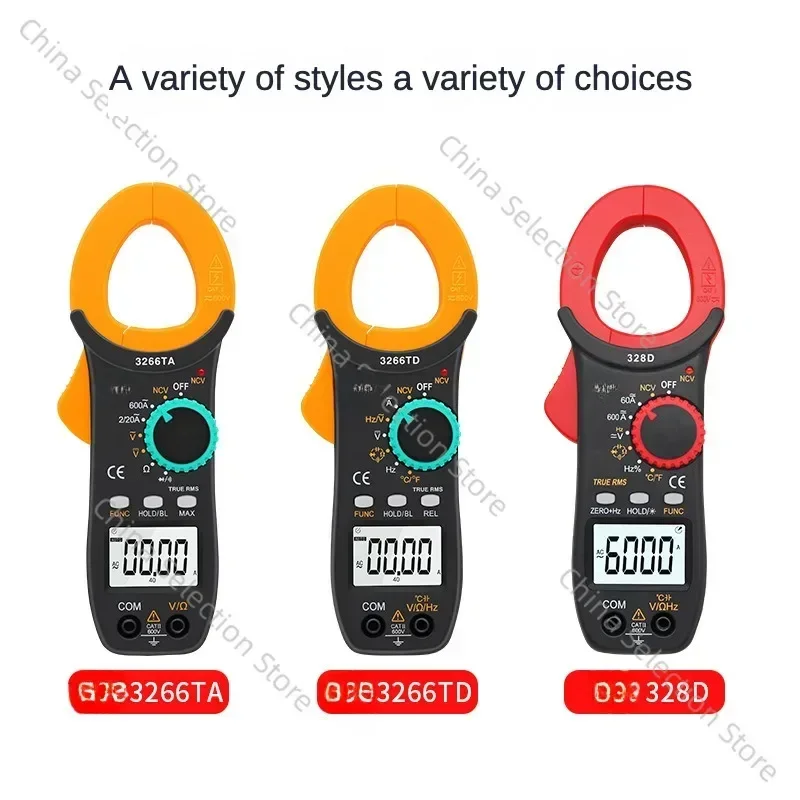 3266TD High Precision Multimeter Clamp Ammeter Temperature Frequency Capacitive Current Clamp Meter Refrigeration