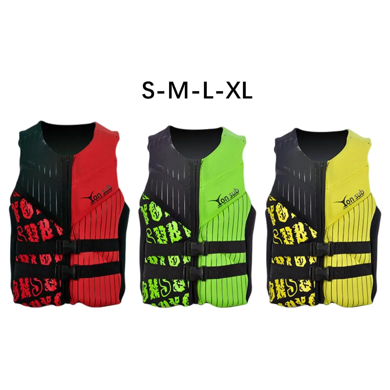 Adult Life Vest Buoyancy Aid Men Women Surfing Life Jacket Swim Jacket for Motorboat Water Sports Boating Sailing Paddleboarding