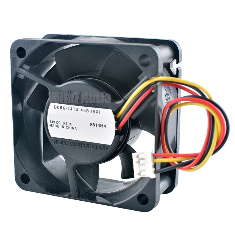 D06K-24TU 45B 6cm 60mm fan 60x60x25mm 6025 DC24V 0.10A Micro axial fan cooler cooling fan for frequency converter