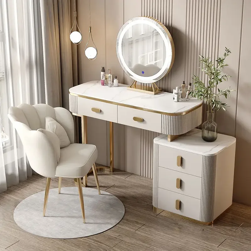 

Simple Luxury Dressing Table Bedroom Cabinet Nordic Vanity Dressing Table Storage Meubles De Chambre Living Room Furniture