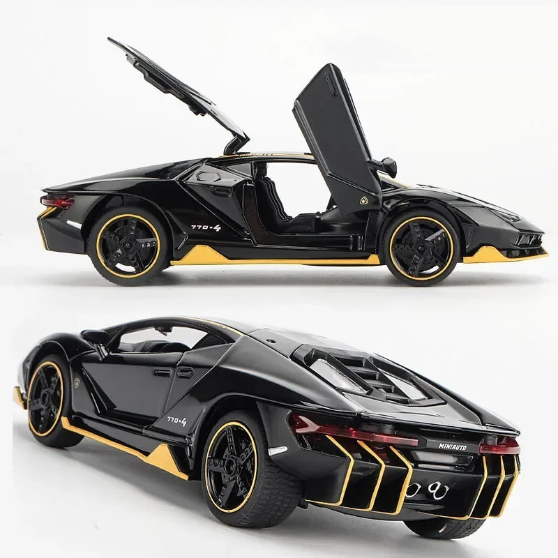 1:32 Scale Lamborghinis LP770 Alloy Car model Diecast Toy Vehicle High Simitation car Toys For Children Kids Xmas Gifts