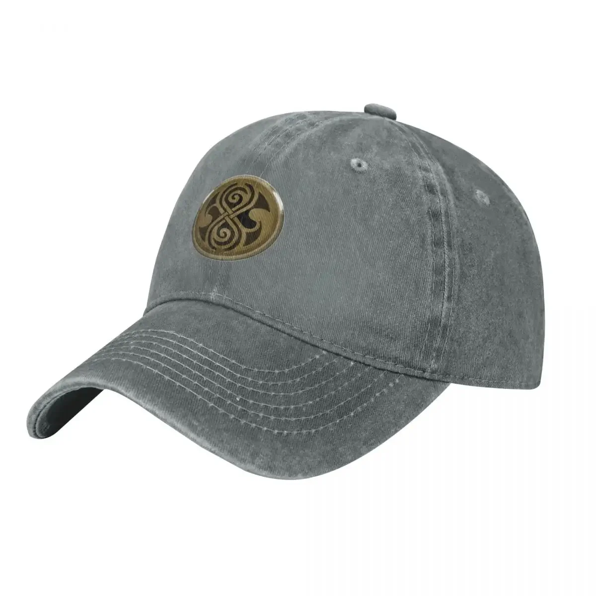 

The Seal of Rassilon - Gold & Silver Baseball Cap Custom Cap Luxury Hat Baseball For Men Women's