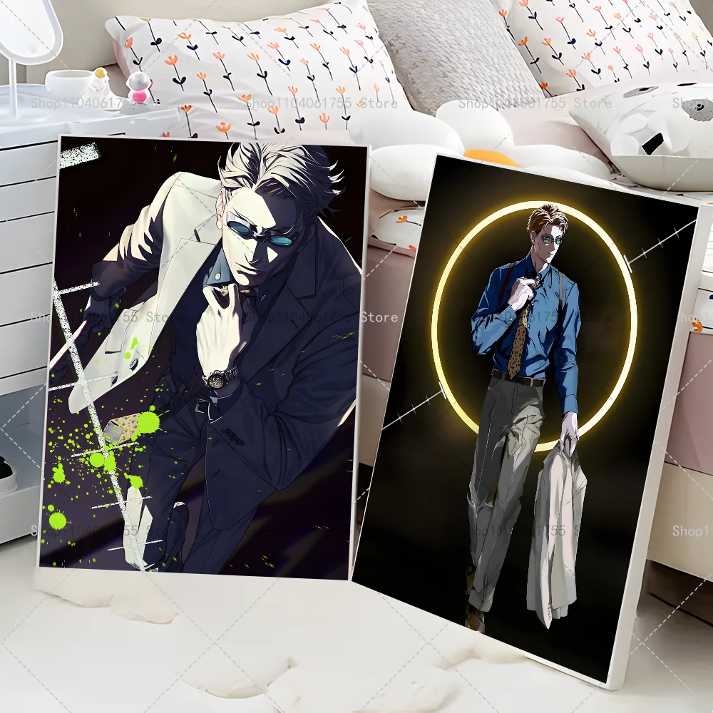 1PC Anime Jujutsu Kaisen Nanami Poster Self-adhesive Art Waterproof Paper Sticker Coffee House Bar Room Wall Decor