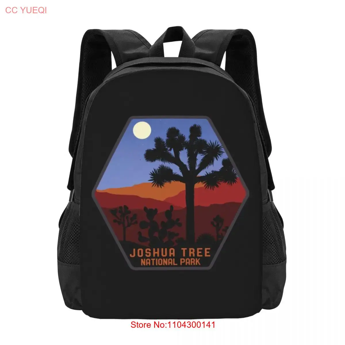 Vintage Retro Joshua Tree National Park 80s Desert  Collaboration Backpack Large Capacity Cute Foldable  Clothes Backpacks