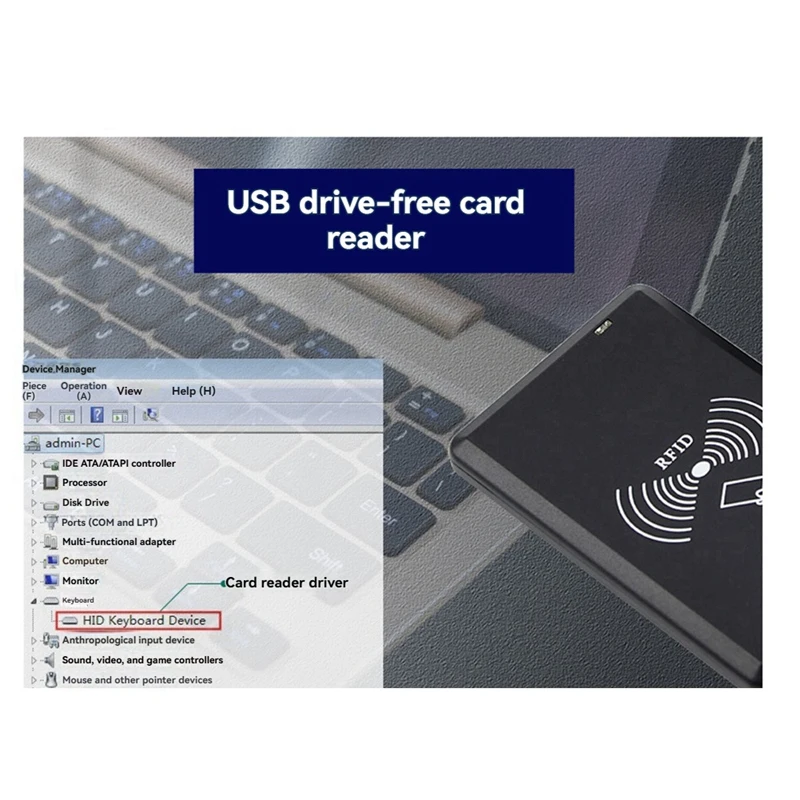 非接触スマートカードリーダー,USB, RFID, IC,隠し,ドライバーなし,サポートウィンドウ,Linux, Androidシステム