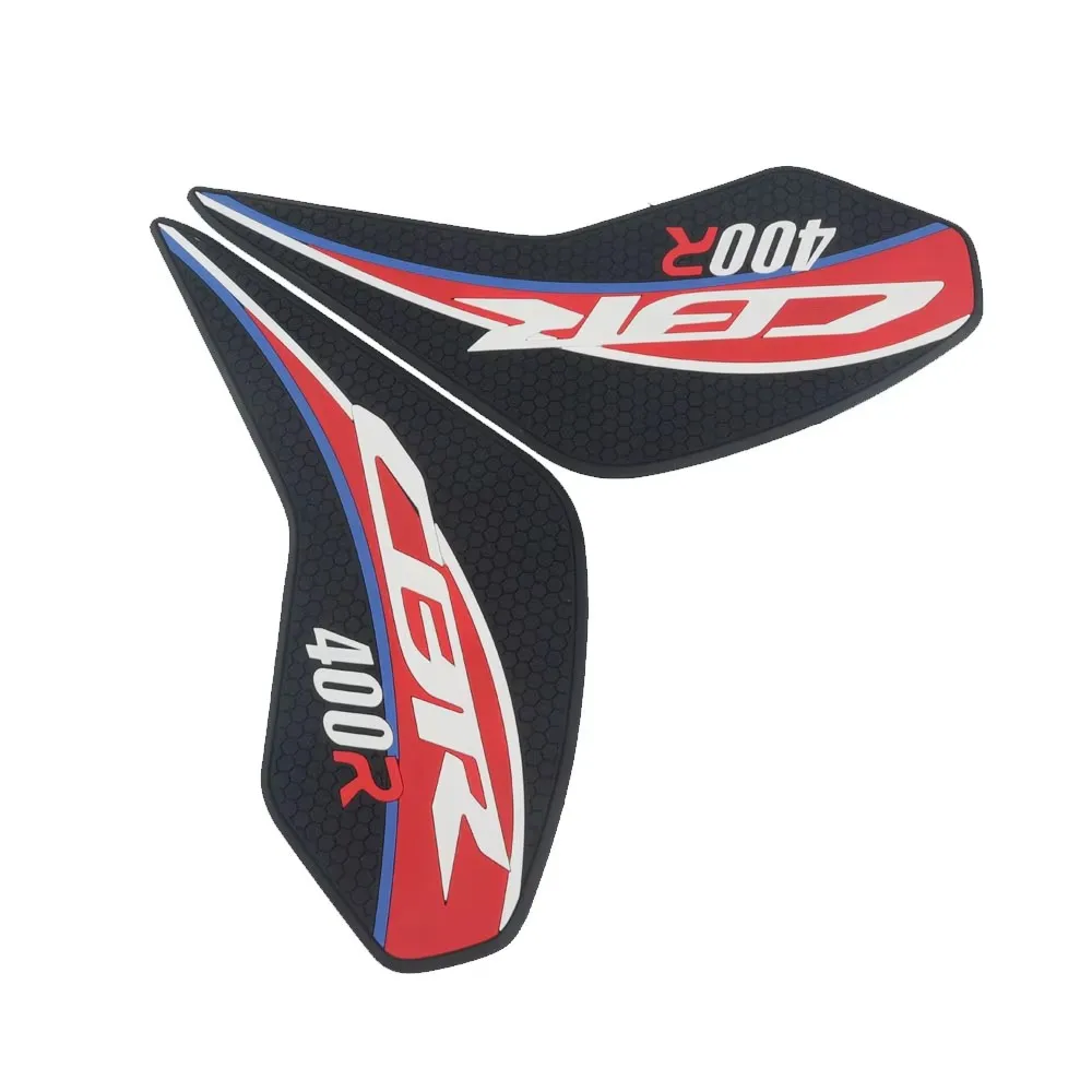 Motocicleta Side Fuel Tank Pads, Joelho Grip Traction Pad, Protector Adesivos, Acessórios para Honda CBR400R CBR 400 R 400R