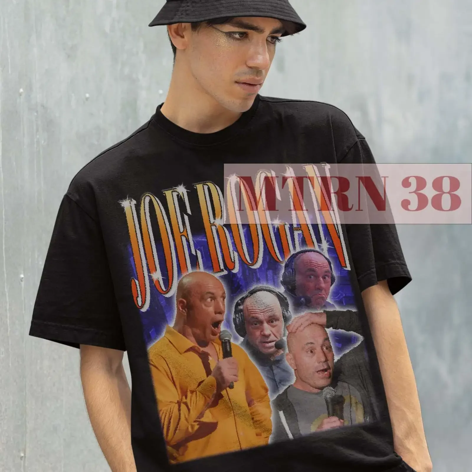 Joe Rogan Retro T Shirt Movie Funny Meme vintage Washed Stretched streetwear Comfortable Top For Everyday Wear Unisex Casual