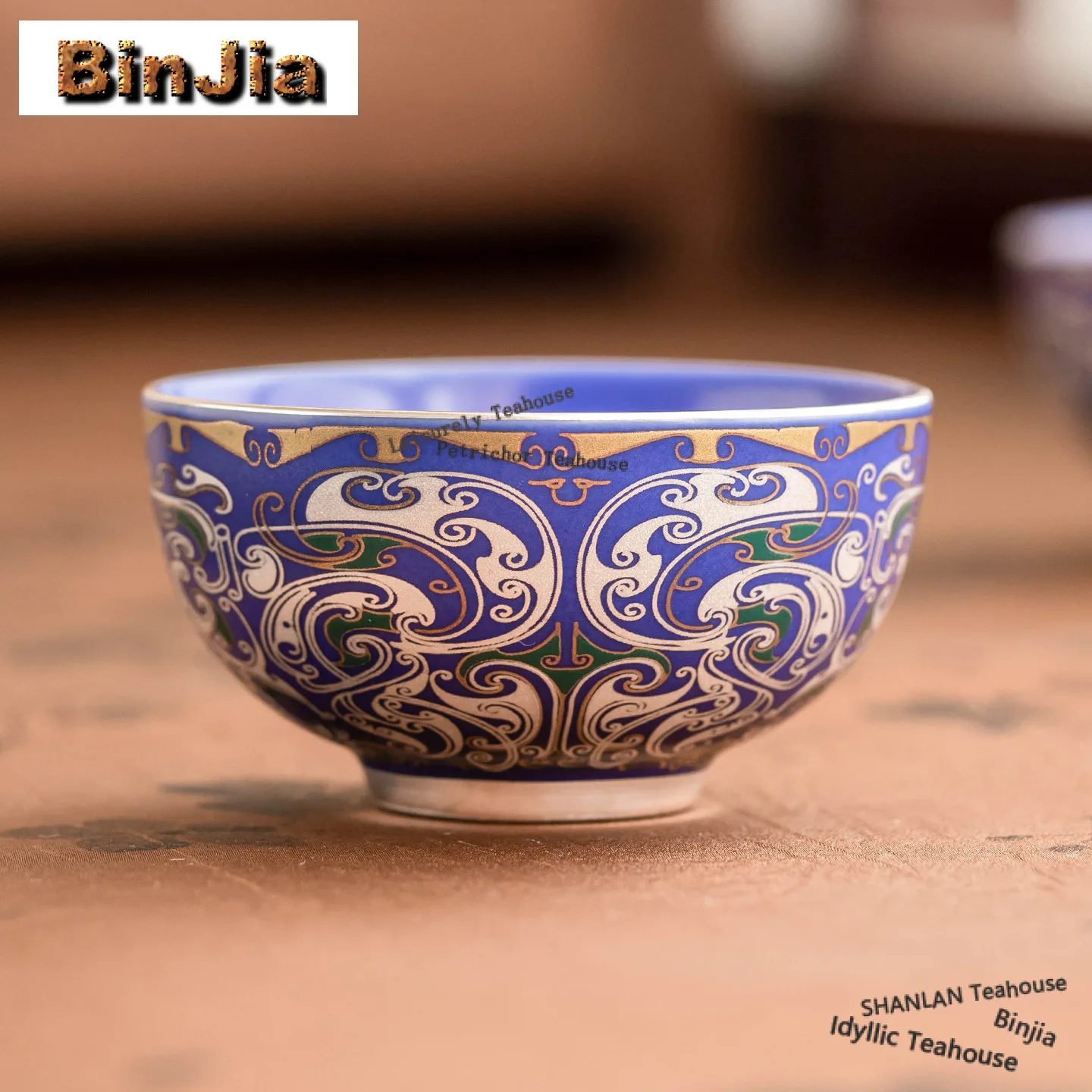 

38ml Gilt Silver Auspicious Dragon Teacup Traditional Tea Bowl Cute Cup Tea-tasting Smelling Cup Jianzhan Master Cups Teaset