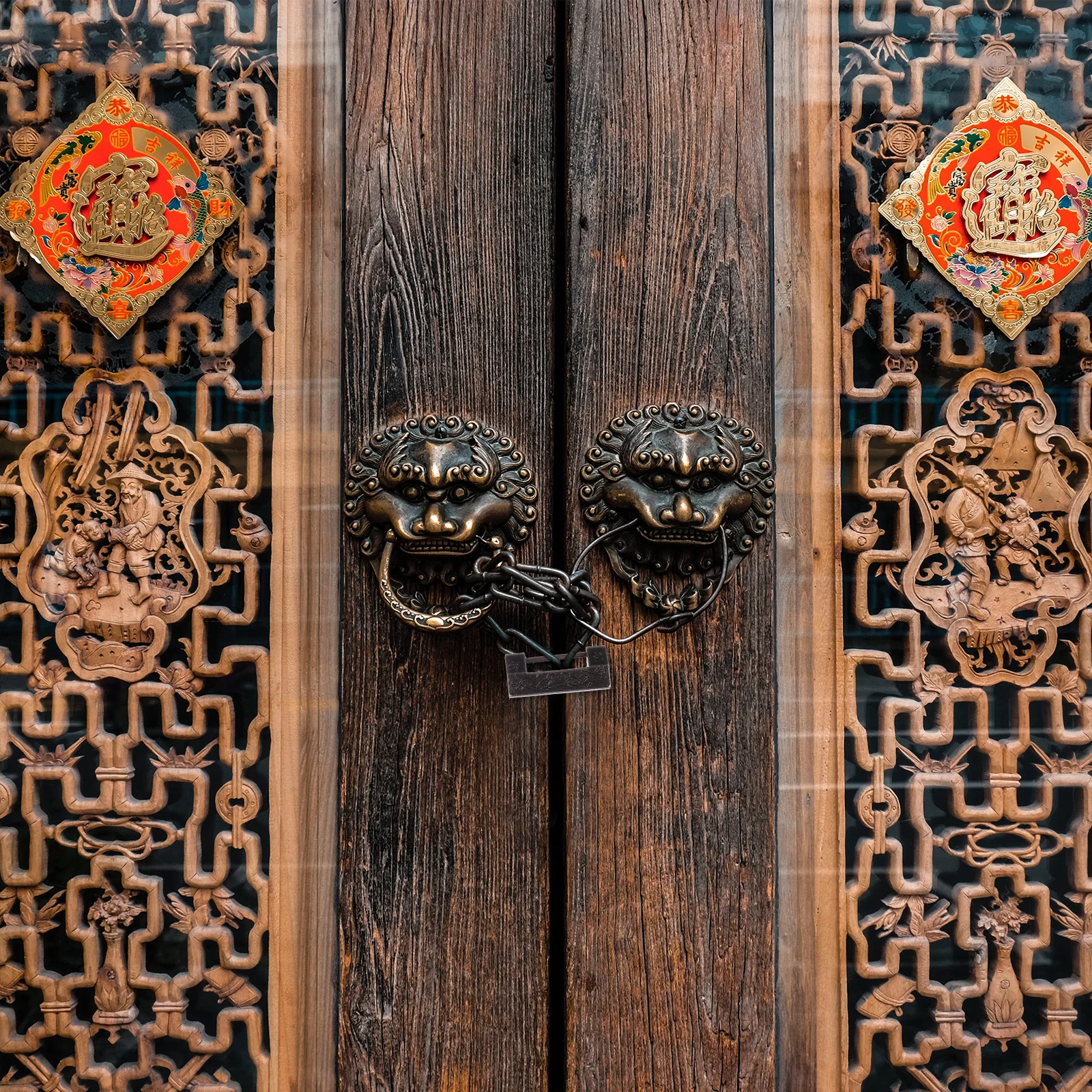 

2pcs Chinese Padlock Zinc Alloy Flower Bird Design Vintage Lock For Jewelry Box Mini Suitcase Latch Retro Small Box