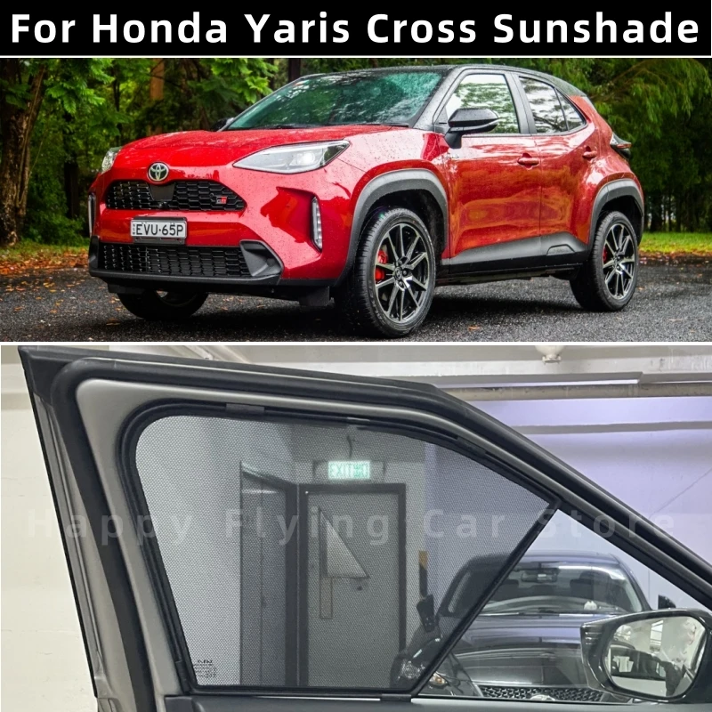 

Подходит для автомобильного солнцезащитного козырька TOYOTA YARIS CROSS 2020-2025, солнцезащитная перегородка передней и боковой двери, сетчатая занавеска
