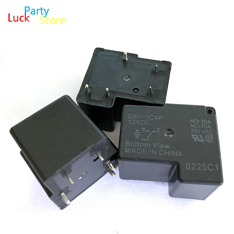 5 -20 PCS G8P-1C4P-12VDC Car Power Relay One set of convert 20A250V 5 pins New original IC