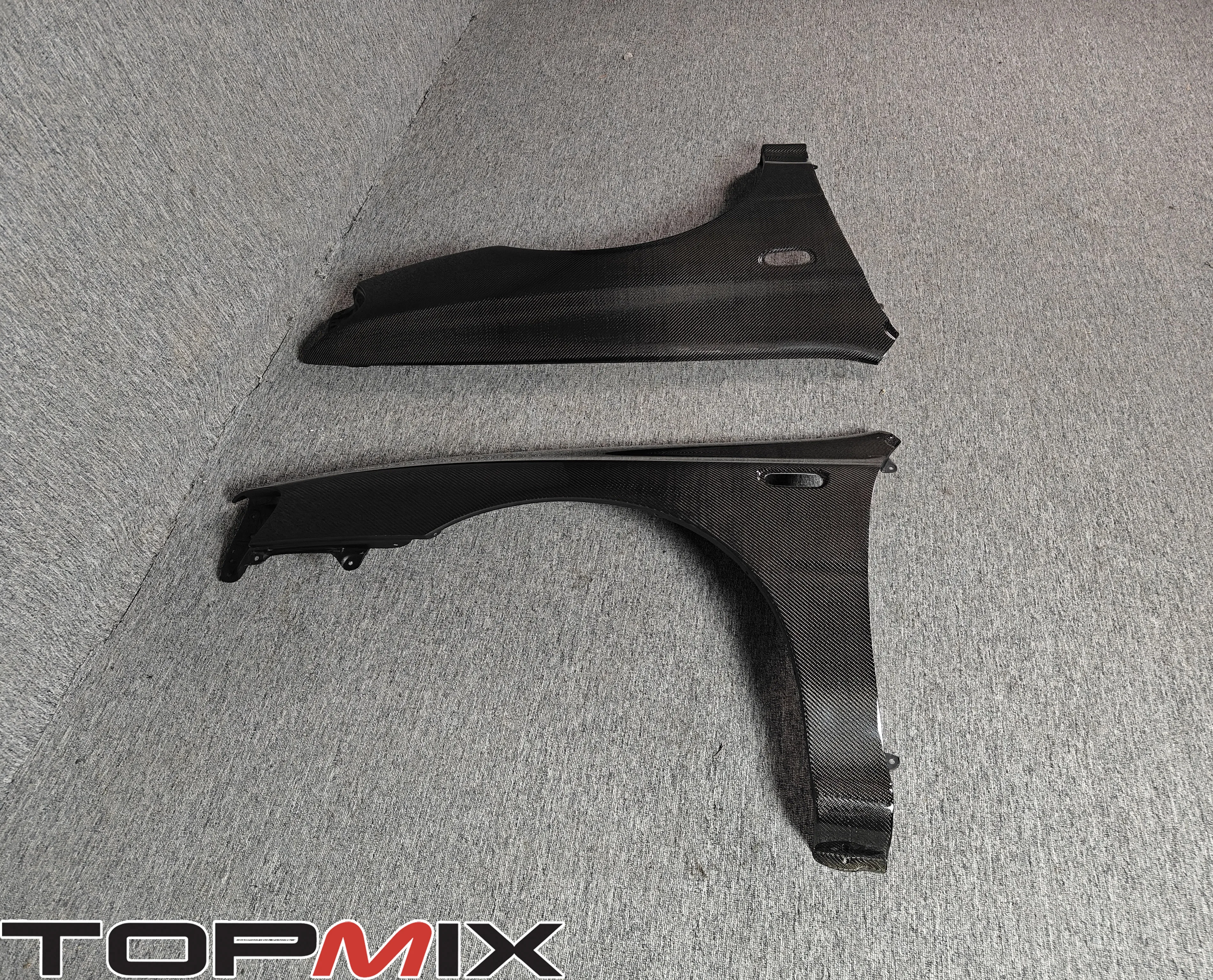 Real Carbon Fiber vent front fender flare fit for Subaru Impreza WRX GC8