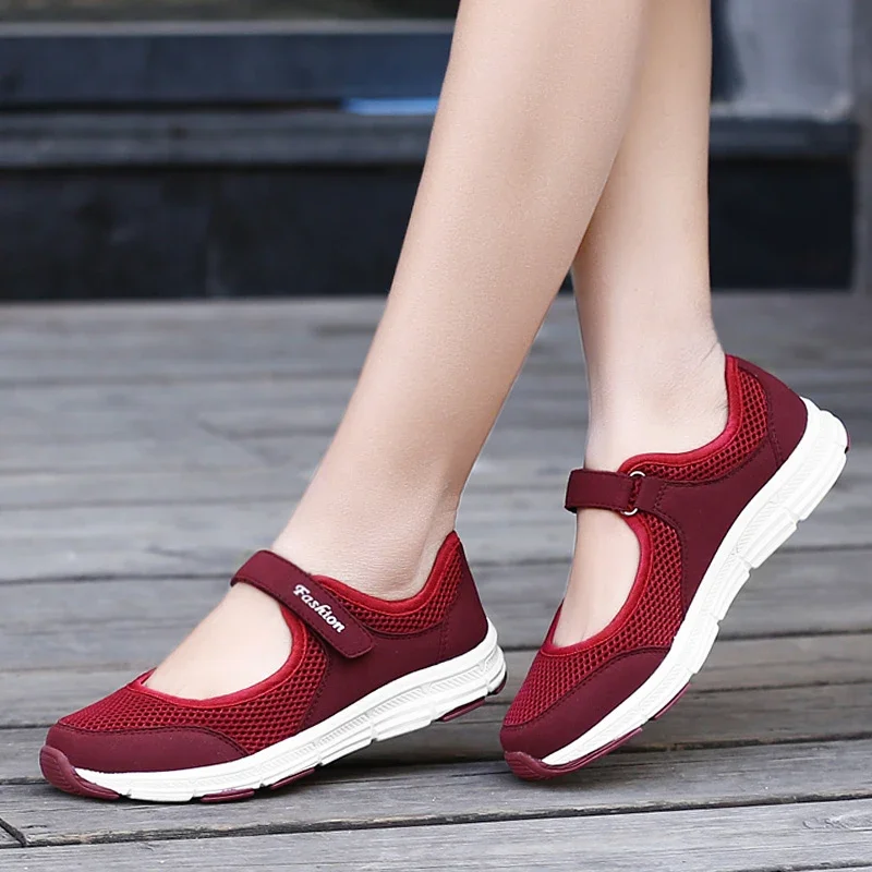 Women Flat Casual Shoes Fashion Breathable Mesh Tenis Feminino Shoes Women Sneakers Summer Ladies Boat Shoes Zapatos Para Mujer