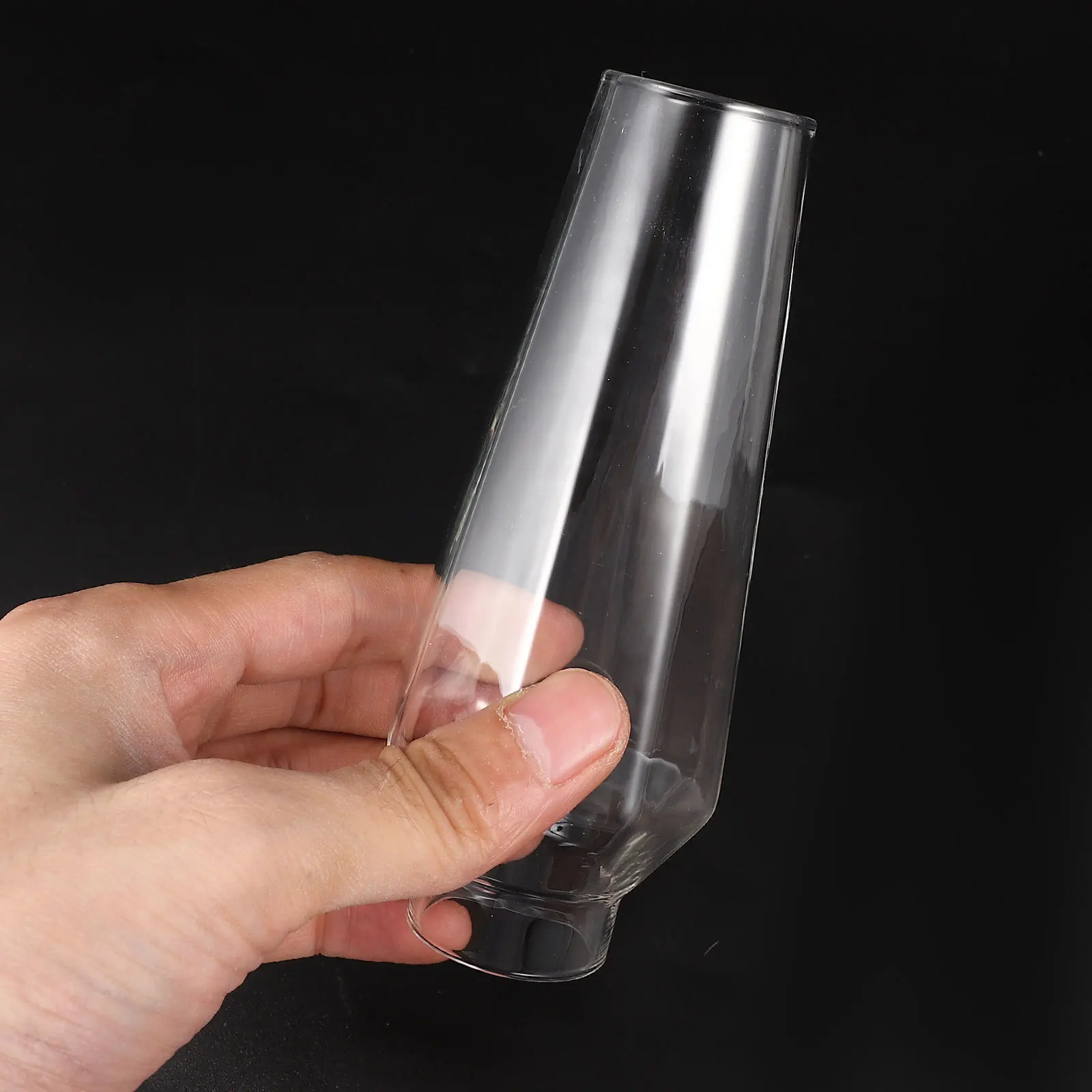 High Grade Glass Oil Lamp Shade Clear Chimney Retro Design Fine Workmanship Windproof Oil Lamp Glass Chimney