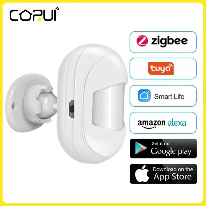 

Tuya Zigbee3.0 Human Body Move Sensor PIR Wireless Smart Life App Alarm Notice Body Movement Mini PIR Motion Sensor Home Securit