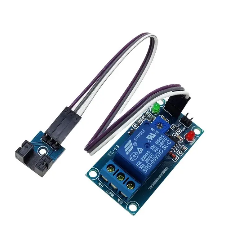 

Slot-type photocoupler plus relay module, speed sensor plus relay, pulse switch