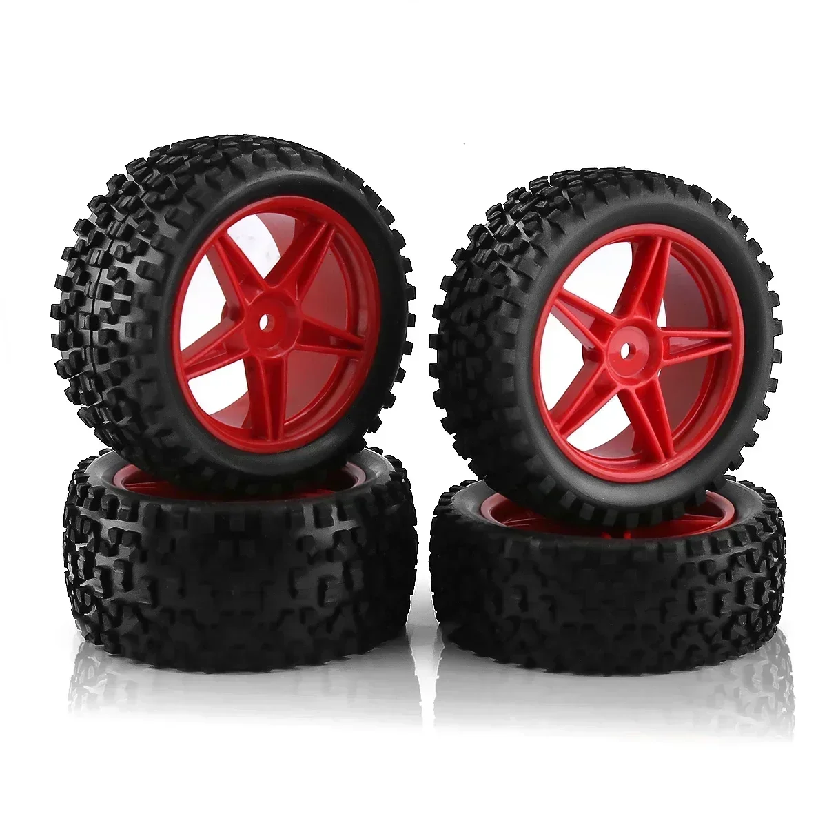 4pcs 87mm Tire Wheel Tyre for Wltoys 144001 144010 124007 124017 124019 Tamiya TT02B HSP 1/10 1/12 1/14 RC Car Off Road Buggy view 5