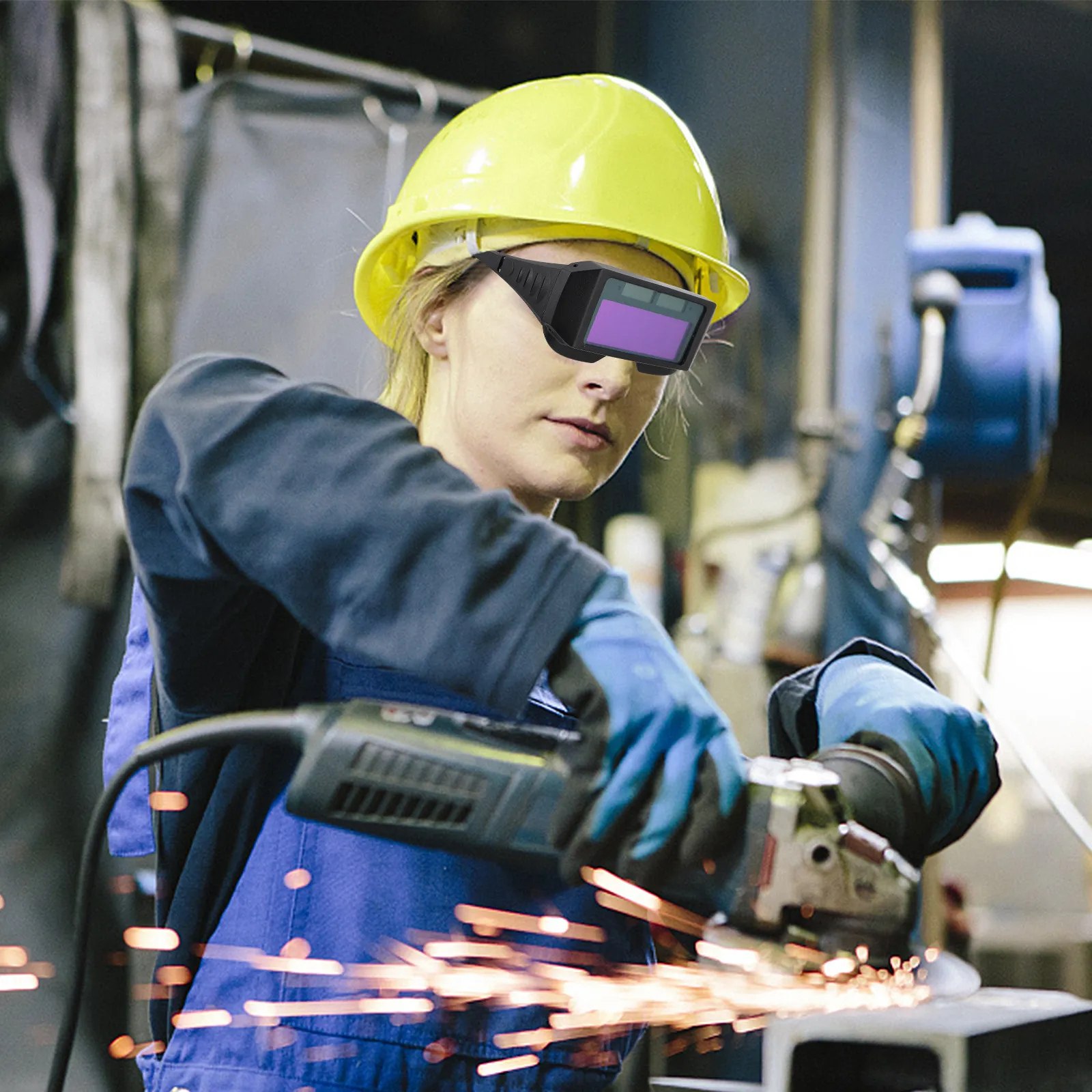 

1Pcs Welding Goggles Professional Auto Darkening Safety Glasses Anti Uv Protection for Welding Cutting Grinding