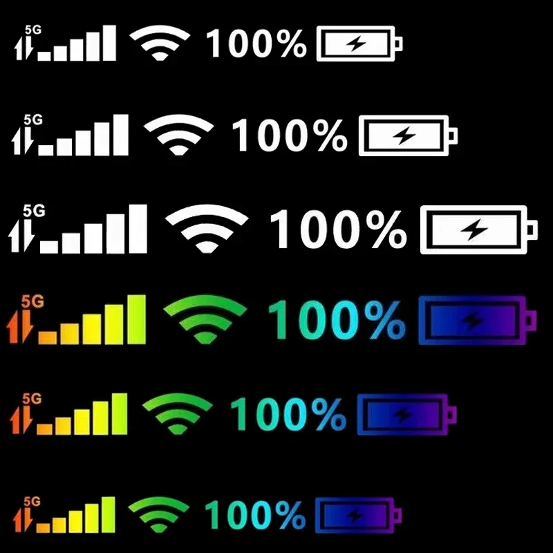 Pegatinas para parabrisas de coche 5G, calcomanías de vinilo con señal WIFI para teléfono móvil, pegatinas reflectantes para motocicleta y coche,