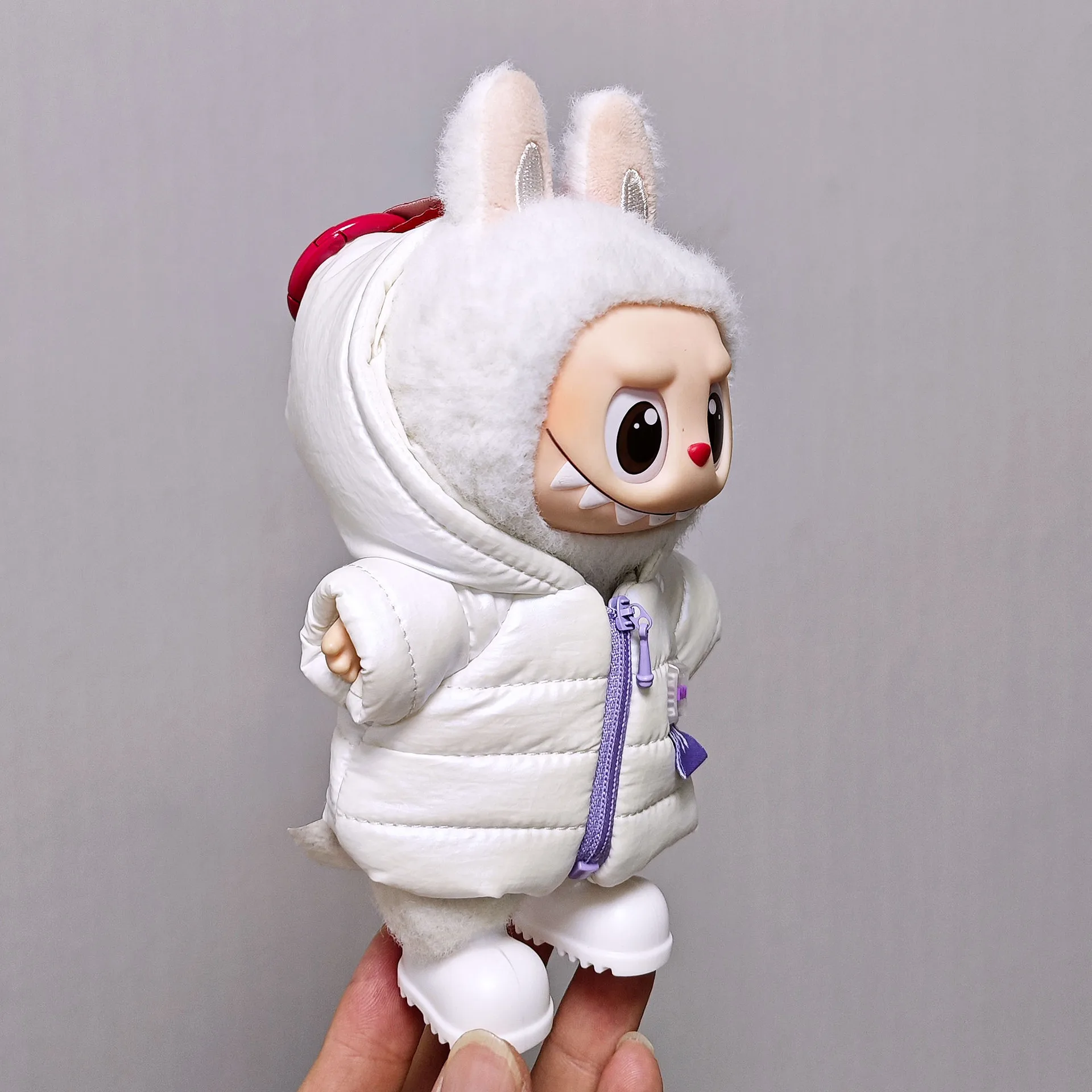 

Labubu 1.0 2.0 3.0 Gen 17cm Winter Down Coat Clothes Only No Doll Warm Puffer Jacket Outfit Vinyl Figure Changeable Clothes