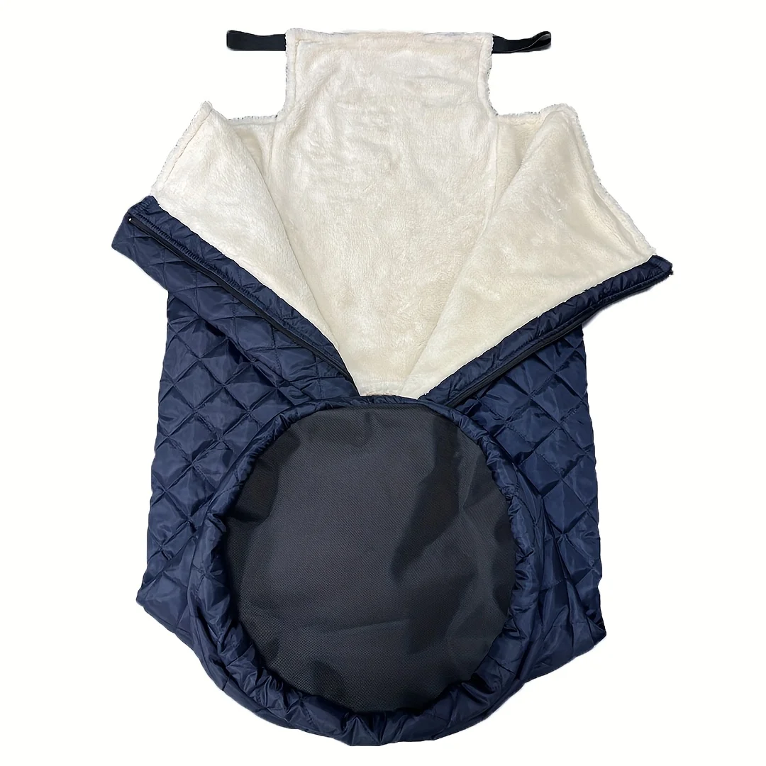 Wheelchair Warm Blanket Thickened Leg Warmer Blanket for Elderly Suitable for Manual and Electric Wheelchairs