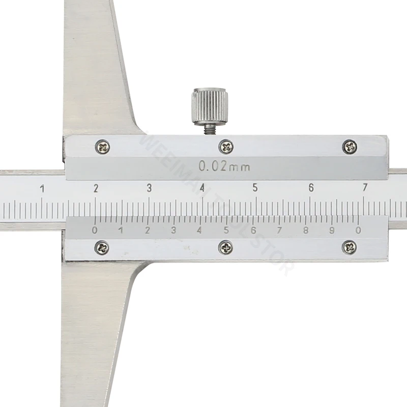 Depth Gauge Vernier Caliper Metal Calipers Woodworking Tools Caliber Measuring Tool Steel Gauges Depth Measurement 150/200/300mm