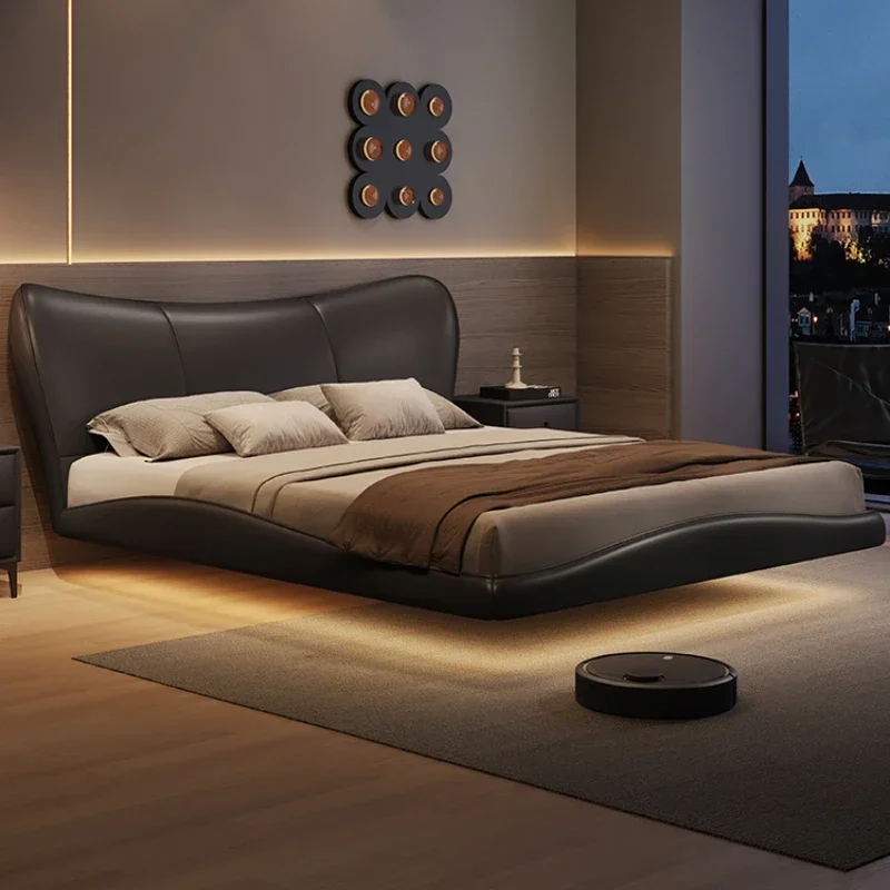 Wood Double Luxury Bed Frame King Size Storage Modern Bedroom Twin Bed Frame Nightstands Queen Mobili Per La Casa Home Furniture