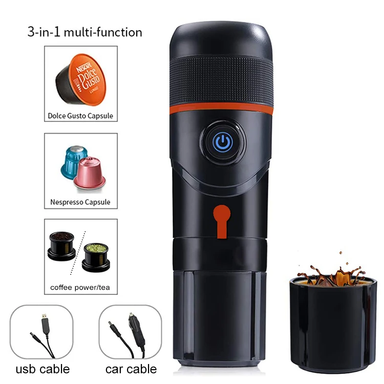 USB Car Homw Electric Espresso Coffee Machine For Nespresso Coffee Power Portable Coffee Maker