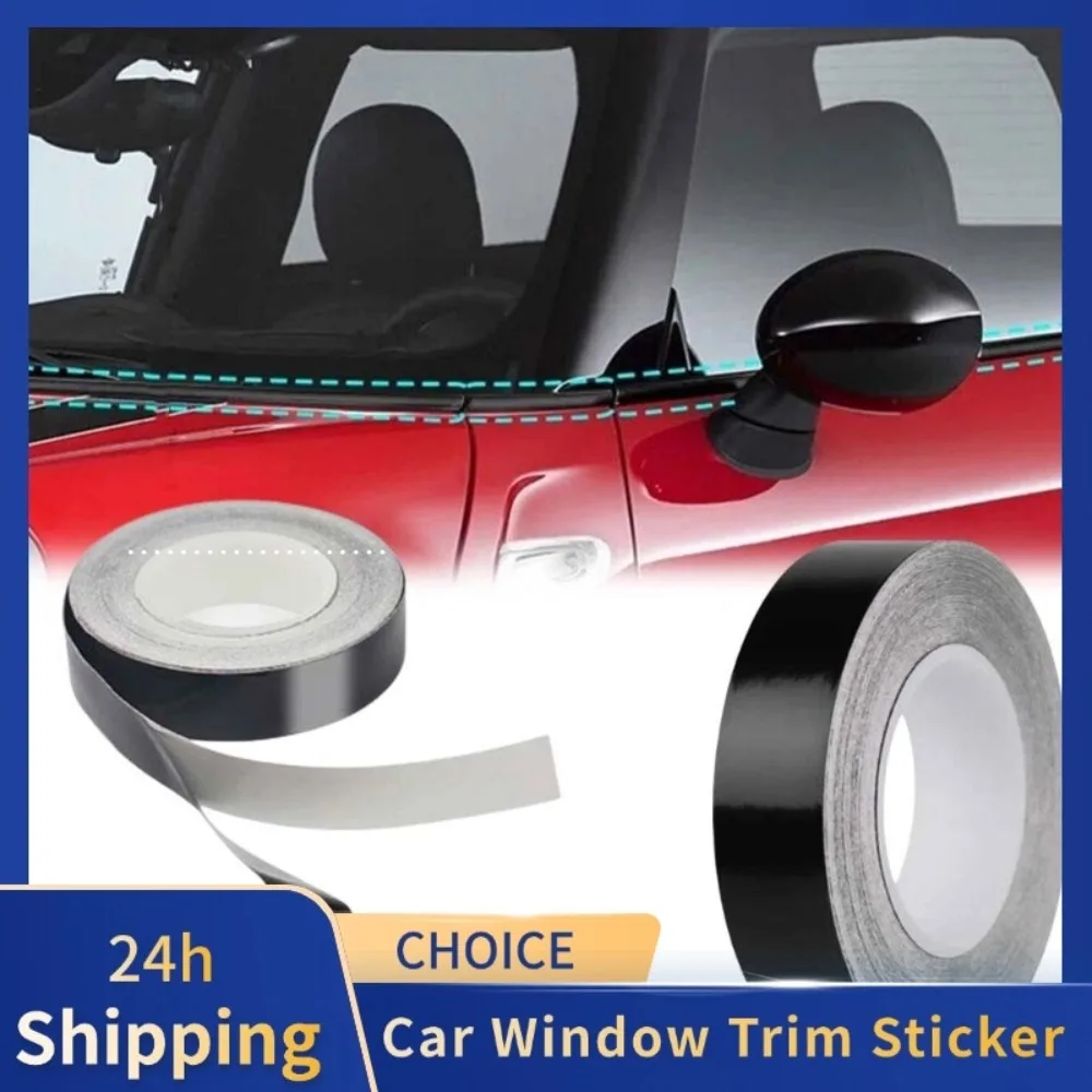 

2 см * 10 м Автомобильная оконная обшивка Талия сделай сам наклейка украшение черный Универсальный Стайлинг автомобиля Защита края окна отделка против царапин