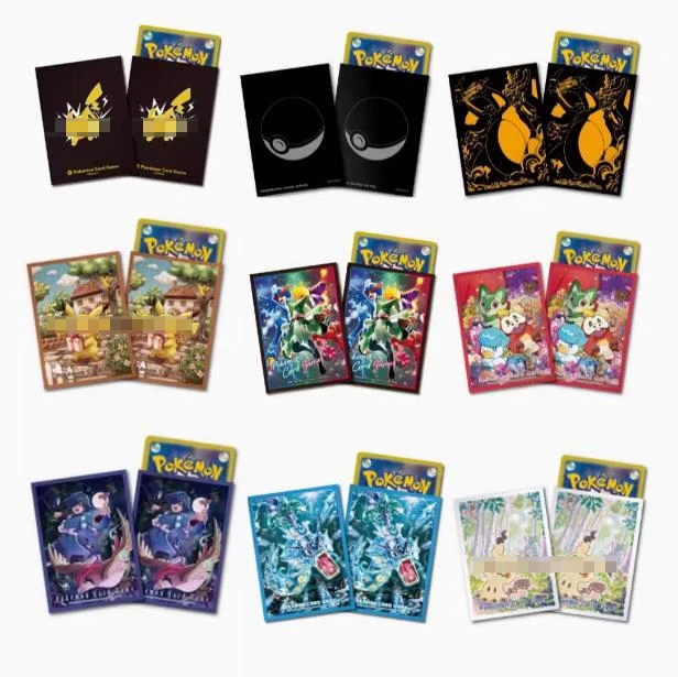 

64Pcs/set PTCG Pokemon DIY Card Sleeve Dark Ball Dark Charizard Scarlet Violet Pidgeot Gyarados Playing CardGame No Cards Wave 1