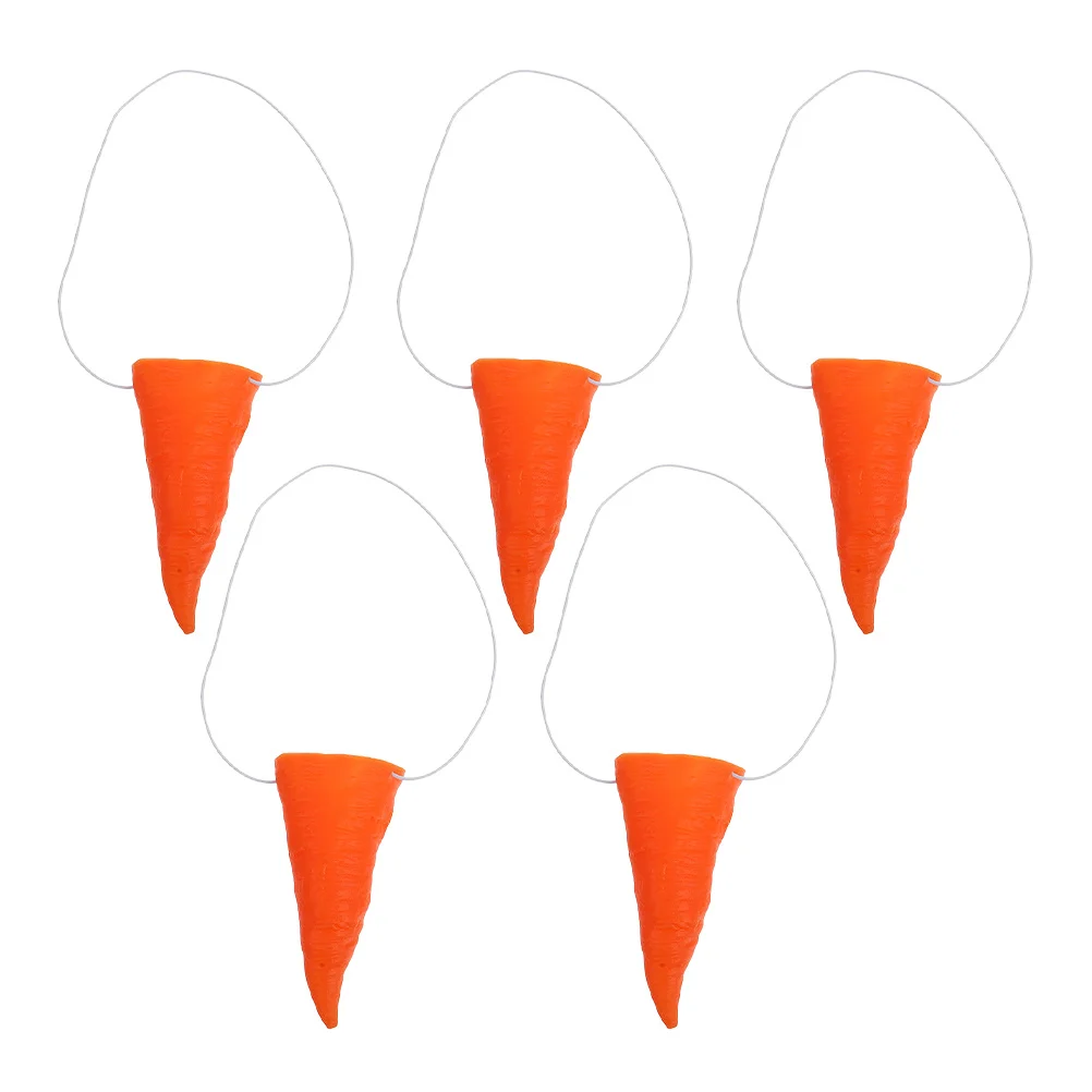 

5 шт., морковный нос, нос снеговика, вечерние нарядные реквизиты, костюм для косплея, украшение снеговика, сделай сам, поделки, зимние аксессуары