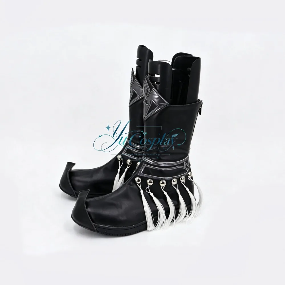 Anime Game JX3 Style Male Cosplay Shoes Character Boots Ancient Fantasy Footwear for Chinese Festival and Convention