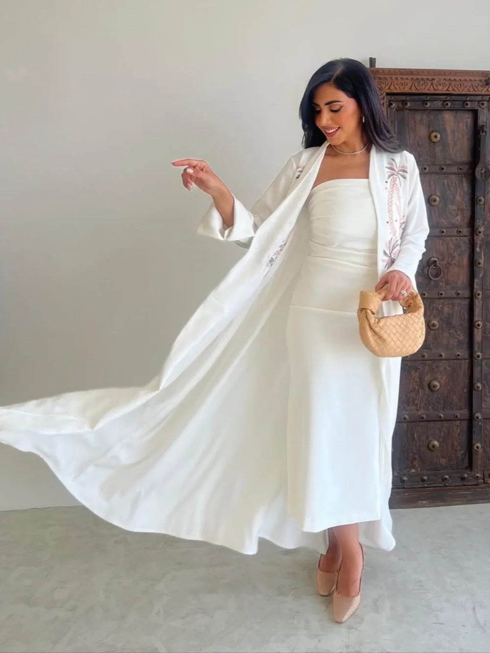 Frauen Stickerei Abaya Strickjacke Dubai Party Kleid Abayas Eid Muslimischen Ramadan Marokko Kaftan Vestidos Kaftan Kleid Jalabiya 2025