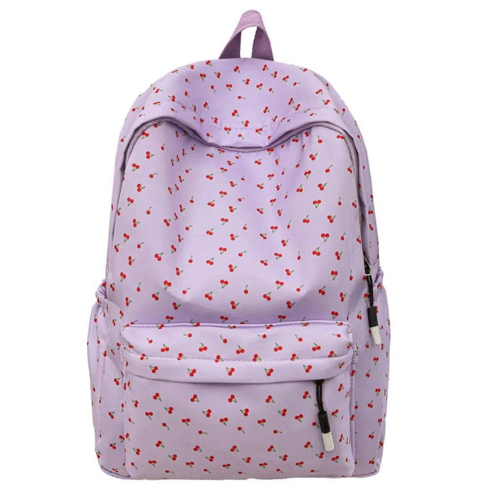 

Рюкзак с мультяшным цветочным принтом, дышащий школьный рюкзак большой вместимости, сверхлегкая нейлоновая сумка для книг