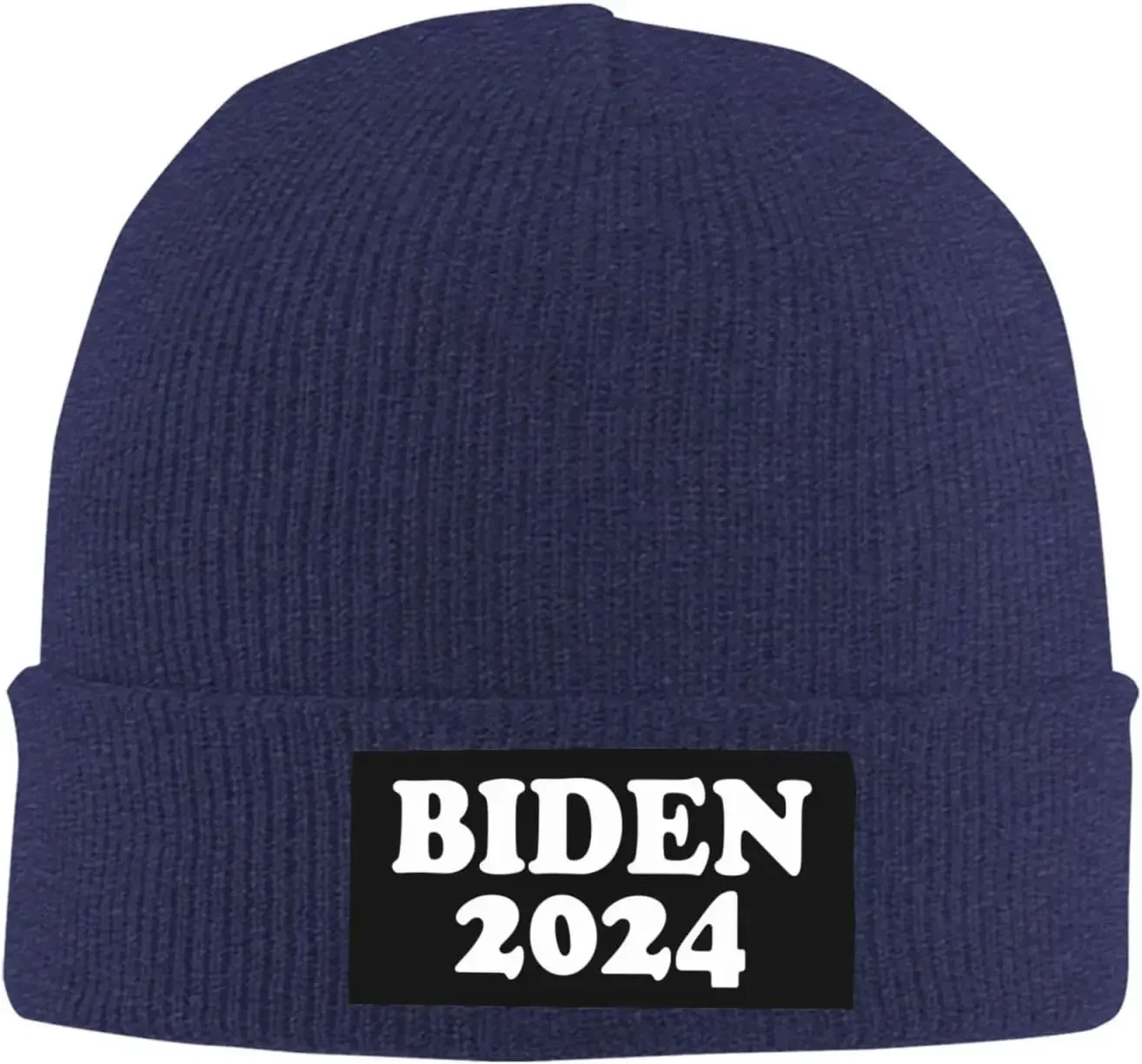 Biden 2024 Knitted Hat Black Winter Knit Warm Beanie Trendy Ski Skull Cap for Men Women