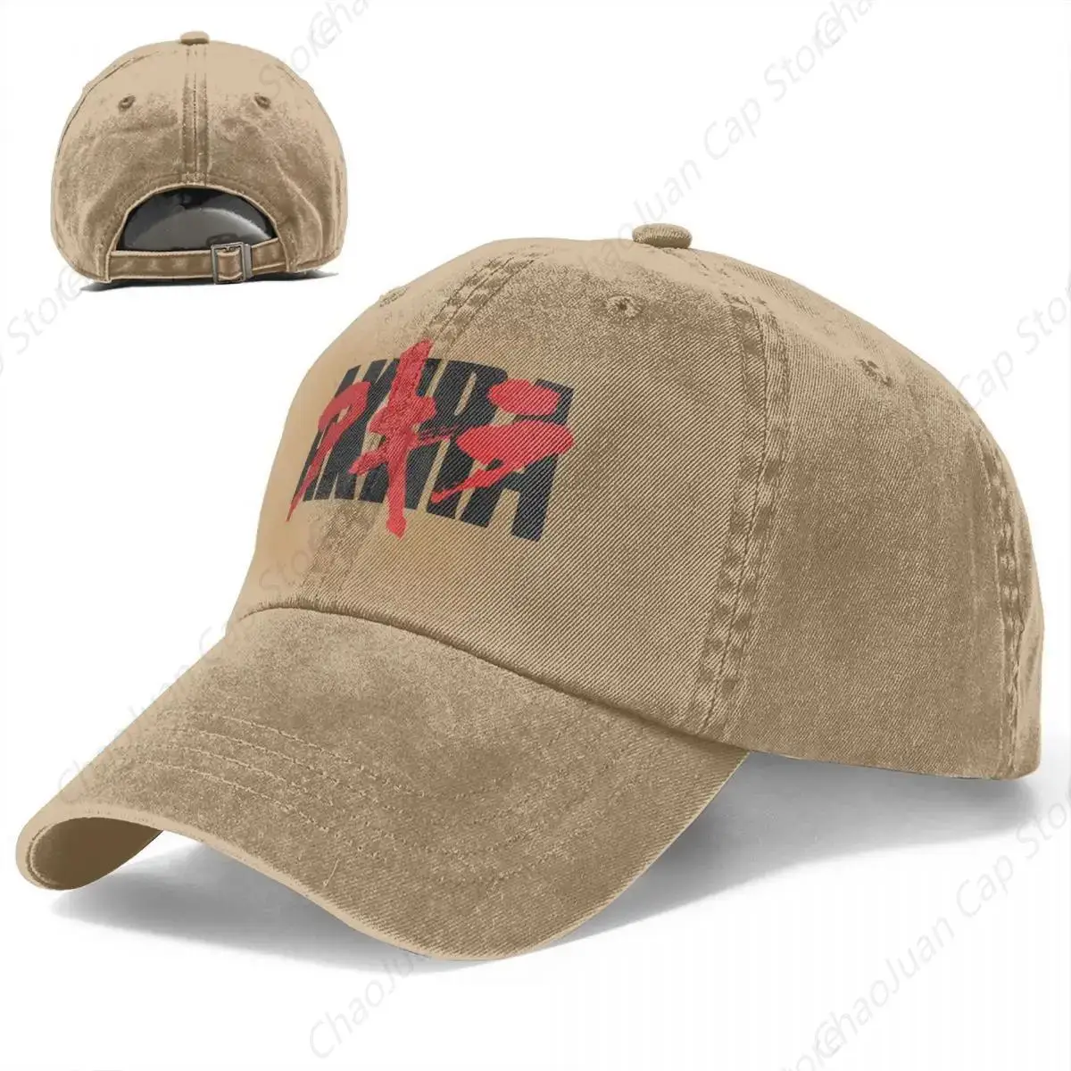 Unisex Baseball Cap Anime Distressed Washed Hats Cap Retro Bloody Akira Outdoor Activities Unstructured Soft Headwear