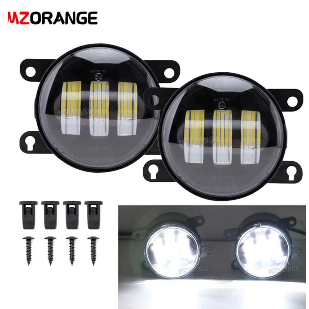 1 Pair LED Fog Lights for Renault Duster Megane 2 3 Kangoo Fluence Thalia Logan Sandero 1 Clio Headlight DRL Accessories 12V