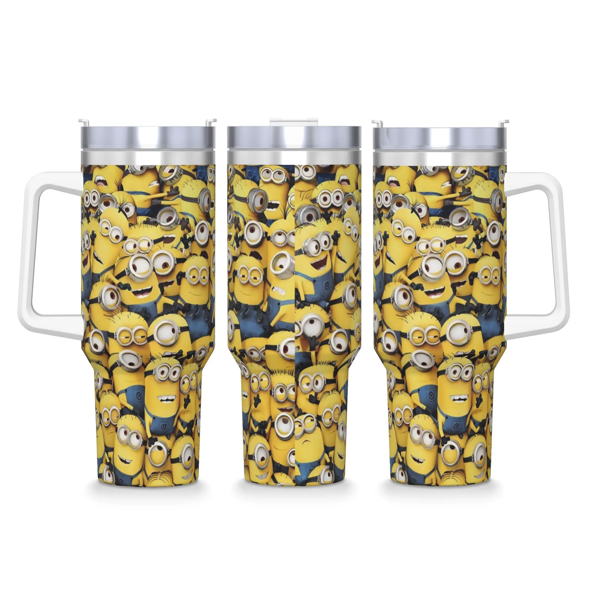 

Minions Cartoon Character Tumbler Big Yellow Eyes Cold Drink Water Bottle Insulated Stainless Steel Coffee Mug Travel Mugs Cup