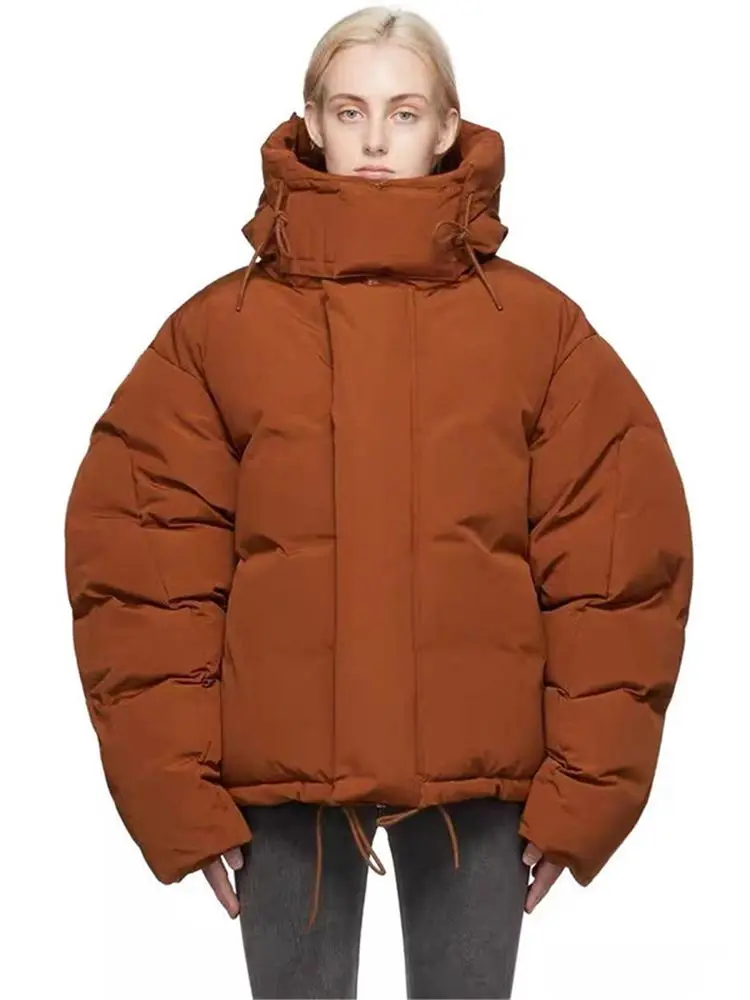 More Than 700g Duck Down Filling Hooded Down Coats Winter Women's Super Thicker Down Coat Female Warm Down Jacket Parkas Wy970